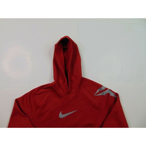 Nike  L Hoodie Sweatshirt Pullover Red Athletic - Picture 2 of 5